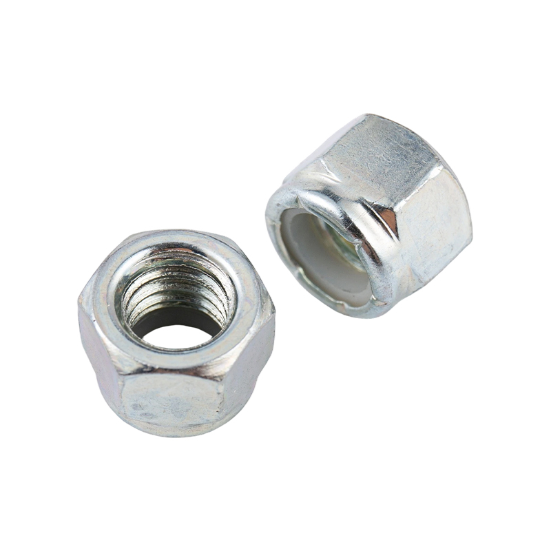 Carbon steel nylon anti-loosening at anti-slip self-locking locking hexagon nut