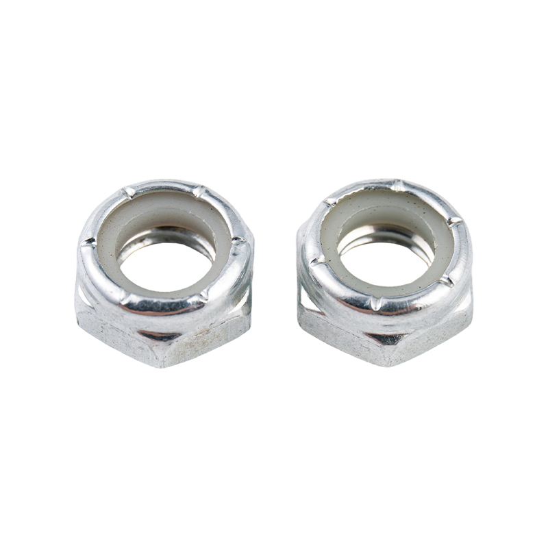 Carbon steel nylon anti-loosening at anti-slip self-locking locking hexagon nut