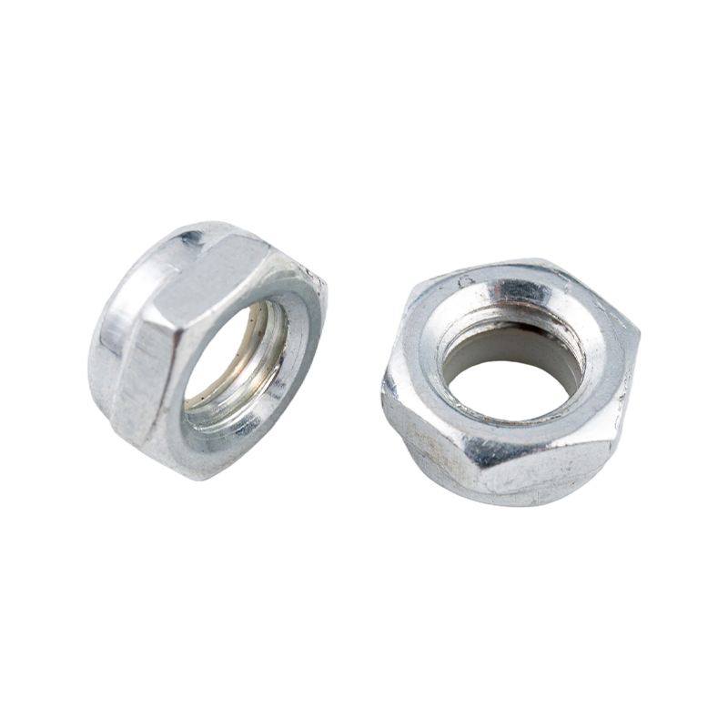 Carbon steel nylon anti-loosening at anti-slip self-locking locking hexagon nut