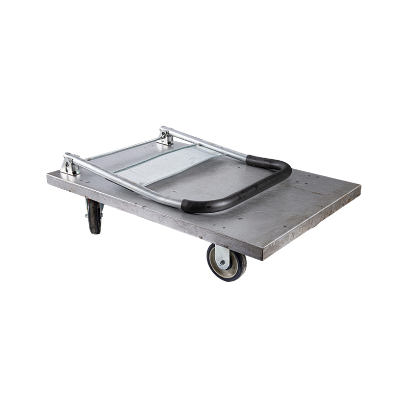 heavy-duty na steel trolley, cargo trolley, transporter, household flatbed trolley, portable trailer, folding small trolley, hand- pulled trolley