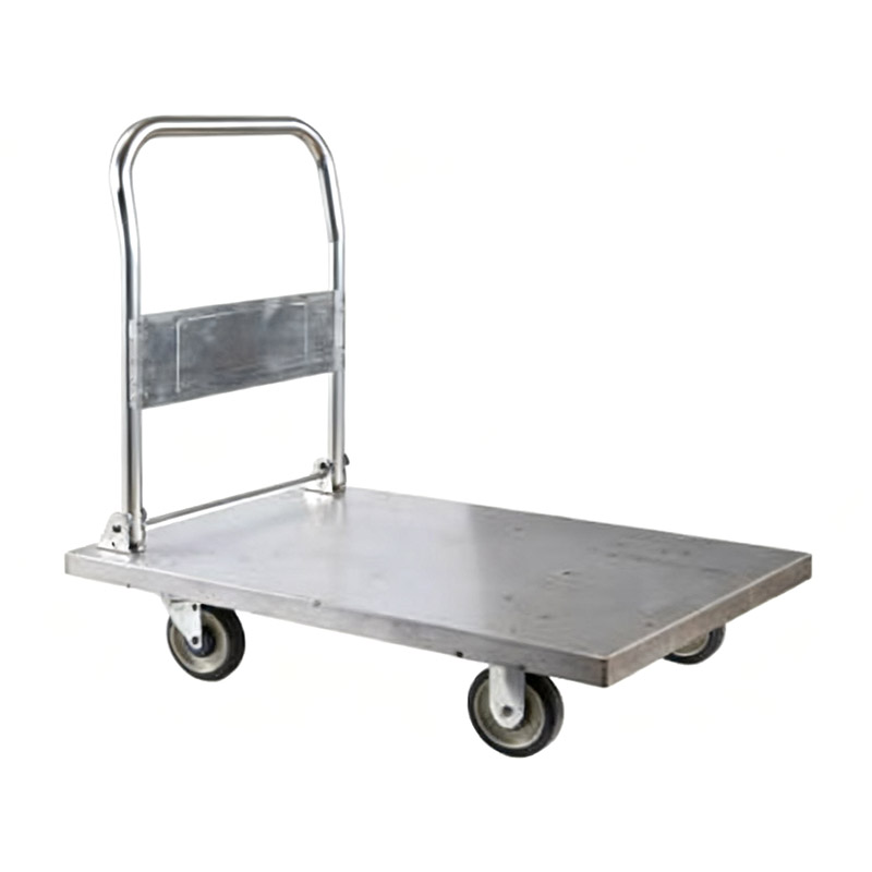 heavy-duty na steel trolley, cargo trolley, transporter, household flatbed trolley, portable trailer, folding small trolley, hand- pulled trolley